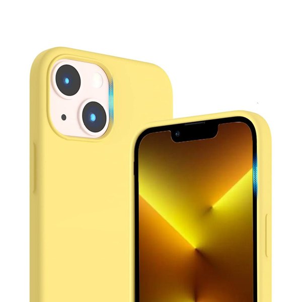 Rvelon iPhone 14 Cover Silikone MagSafe Gul