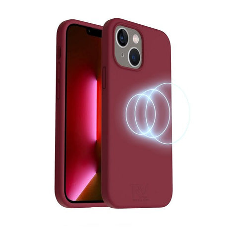 Rvelon iPhone 14 Cover Silikone MagSafe Rød