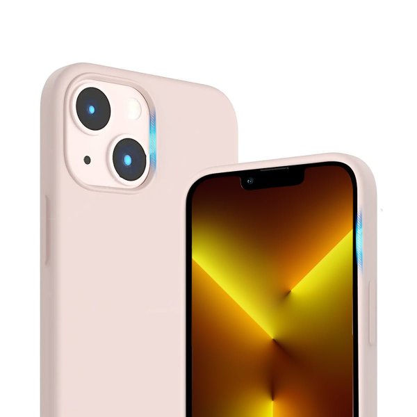 Rvelon iPhone 14 Cover Silikone MagSafe Sandrosa