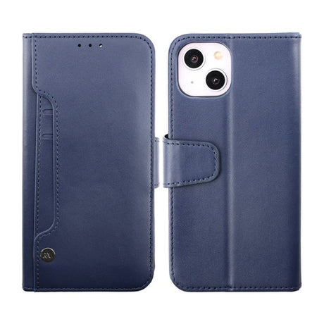 Rvelon iPhone 14-cover med udtrækkeligt kortrum, blå