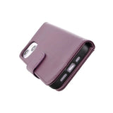 Rvelon iPhone 14 Cover Udklappeligt Kortrum Lilla
