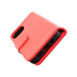Rvelon iPhone 14 Cover Udklappeligt Kortrum Rød