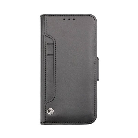 Rvelon iPhone 14 Cover Udklappeligt Kortrum Sort