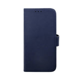 Rvelon iPhone 14 Cover Ægte læder Kortlomme Blå