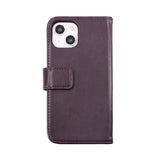 Rvelon iPhone 14 Cover Ægte læder Kortlomme Lilla
