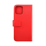 Rvelon iPhone 14 Cover Ægte læder Kortlomme Rød