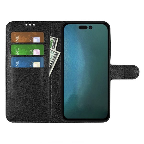 iPhone 14 Cover med Stand Sort