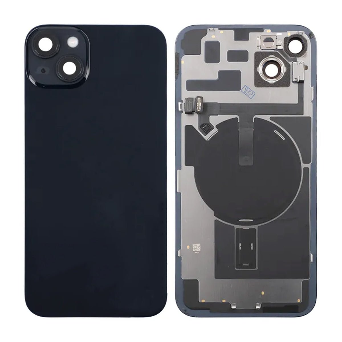 iPhone 14 Plus komplet bagsideglas – Sort