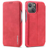 Lc.Imeeke iPhone 14 Plus Cover Flip Rød