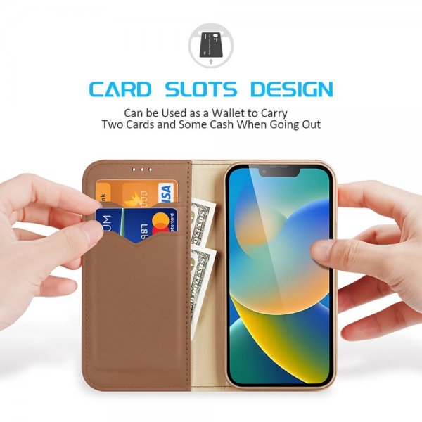 Dux Ducis iPhone 14 Plus Cover Hivo Series Brun