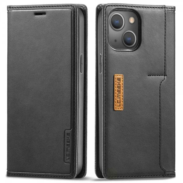 Lc.Imeeke iPhone 14 Plus Cover Kortlomme Udvendig Sort