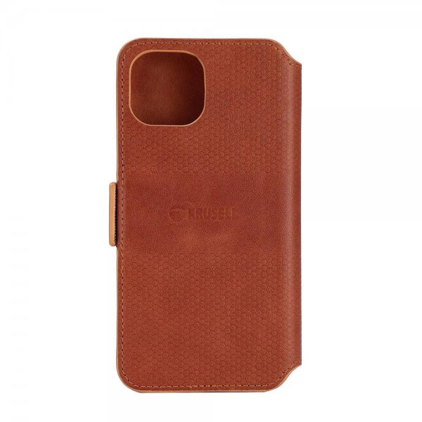 Krusell iPhone 14 Plus Cover Læder PhoneWallet Cognac