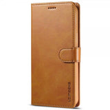 Lc.Imeeke iPhone 14 Plus Cover med Kortrum Stativfunktion Lysebrun