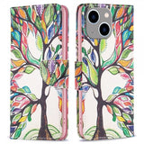 iPhone 14 Plus Cover Motiv Farverigt Træ