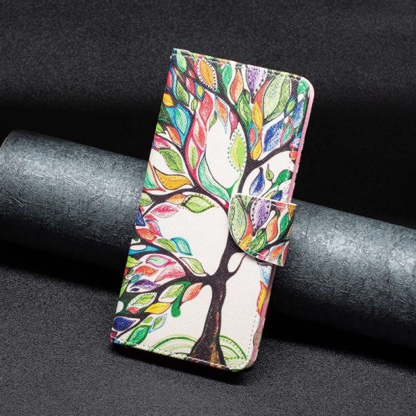 iPhone 14 Plus Cover Motiv Farverigt Træ