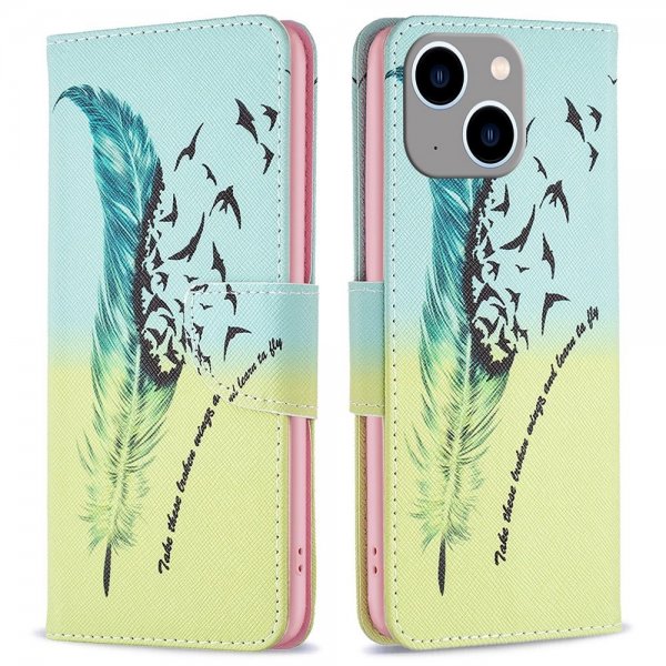 iPhone 14 Plus Cover Motiv Fjer