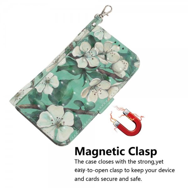 iPhone 14 Plus Cover Motiv Hvide Blomster