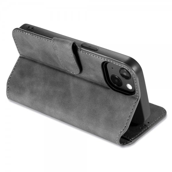 Dg.Ming iPhone 14 Plus Cover Retro Grå