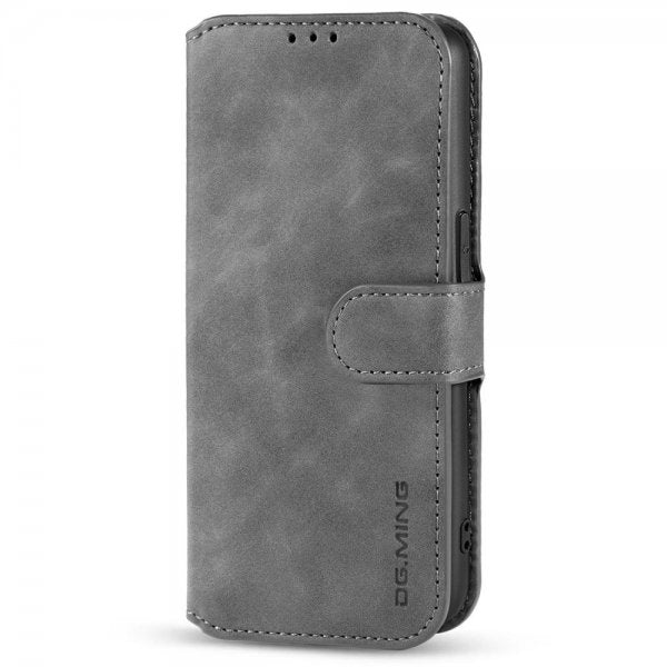 Dg.Ming iPhone 14 Plus Cover Retro Grå