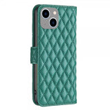 iPhone 14 Plus Cover Rombemønster Grøn