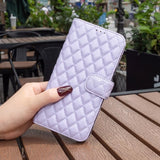 iPhone 14 Plus Cover Rombemønster Lilla