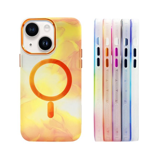 iPhone 14 Plus Cover Mønster Abstrakt Orange