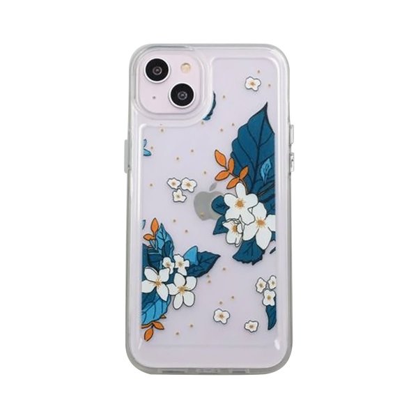 iPhone 14 Plus Cover Motiv Blå Blad