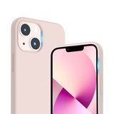 Rvelon iPhone 14 Plus Silikone Cover Sandrosa