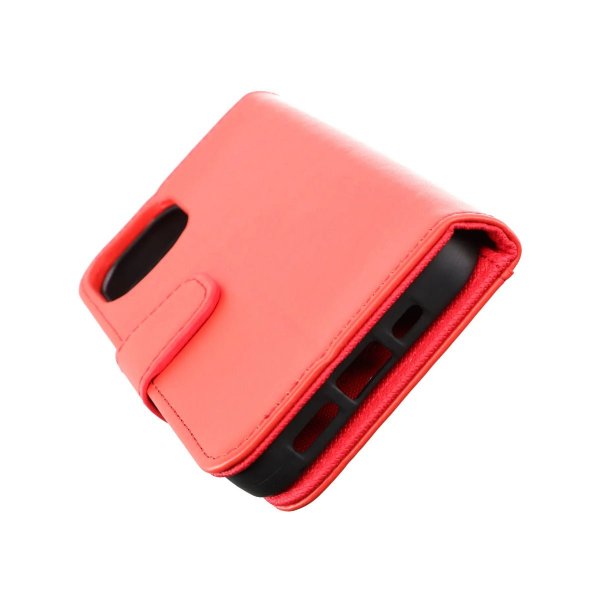Rvelon iPhone 14 Plus Cover Udklappeligt Kortrum Rød