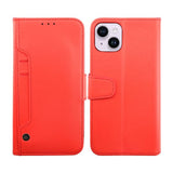 Rvelon iPhone 14 Plus Cover Udklappeligt Kortrum Rød