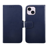 Rvelon iPhone 14 Plus Cover Ægte Læder Blå