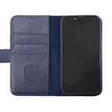 Rvelon iPhone 14 Plus Cover Ægte Læder Blå
