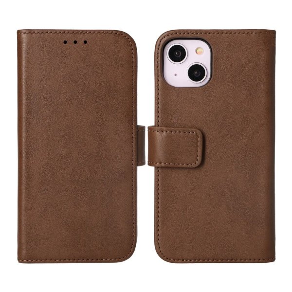 Rvelon iPhone 14 Plus Cover Ægte Læder Brun