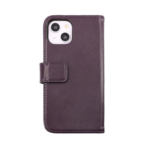 Rvelon iPhone 14 Plus Cover Ægte Læder Lilla