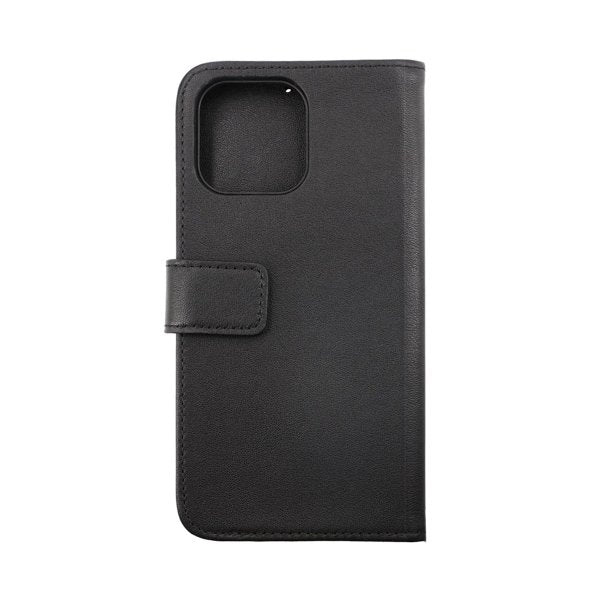 Rvelon iPhone 14 Plus Cover Ægte Læder Sort