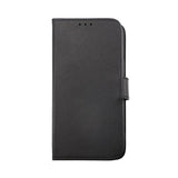 Rvelon iPhone 14 Plus Cover Ægte Læder Sort