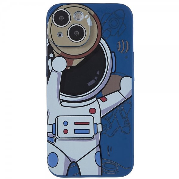 iPhone 14 Plus Cover Astronaut Blå Grå