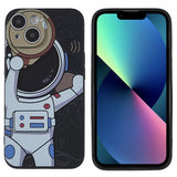 iPhone 14 Plus Cover Astronaut Sort Grå