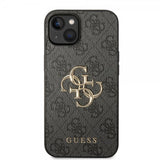 Guess iPhone 14 Plus Cover Big Metal Logo Grå
