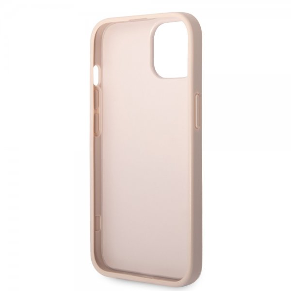 Guess iPhone 14 Plus Cover Big Metal Logo Rosa