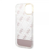 Guess iPhone 14 Plus Cover Bottom Stripe Script Logo Rosa