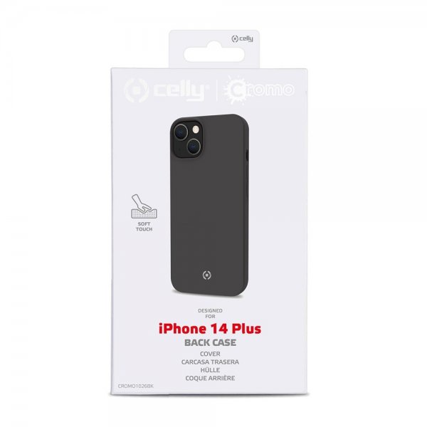 Celly iPhone 14 Plus Cover CROMO Sort