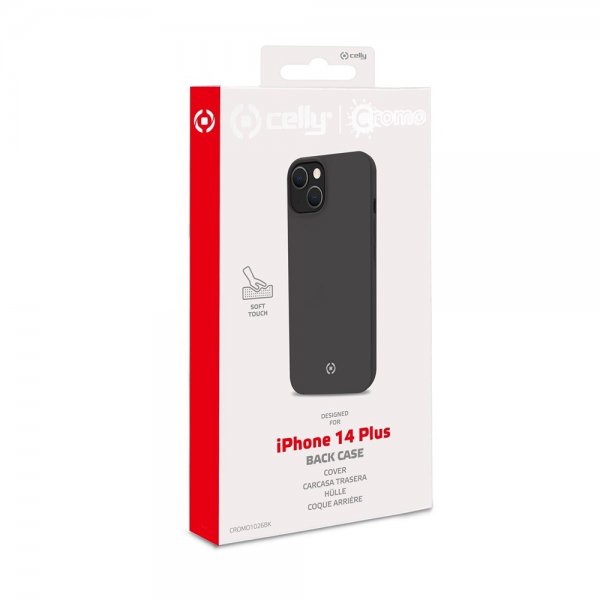 Celly iPhone 14 Plus Cover CROMO Sort