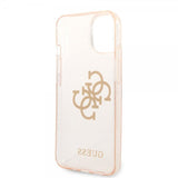 Guess iPhone 14 Plus Cover Fuld Glitter Guld