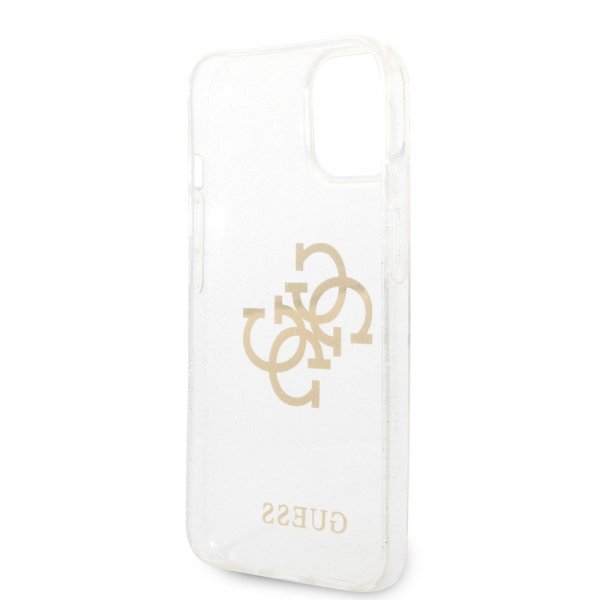 Guess iPhone 14 Plus Cover Fuld Glitter Gennemsigtig