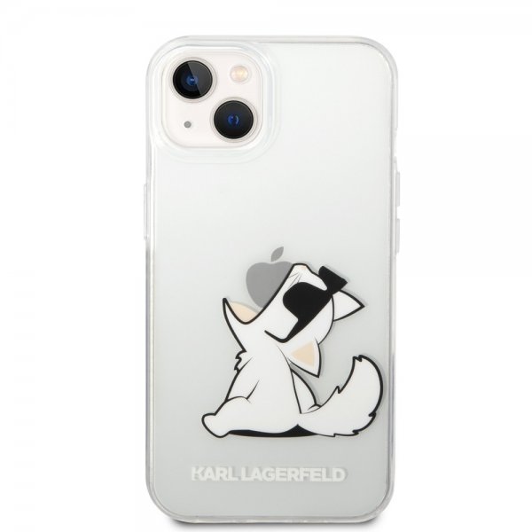 Karl Lagerfeld iPhone 14 Plus Cover Fun Choupette Transparent