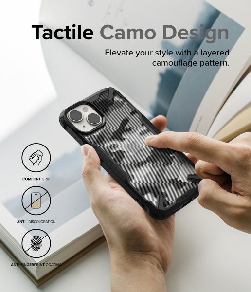 Ringke iPhone 14 Plus Cover Fusion X Camo Black