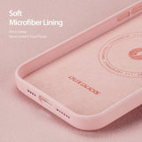 Dux Ducis iPhone 14 Plus Cover Grit Series MagSafe Rosa