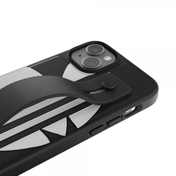 Adidas iPhone 14 Plus Cover Handstrap Case Sort Hvid