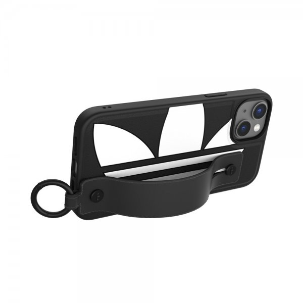 Adidas iPhone 14 Plus Cover Handstrap Case Sort Hvid